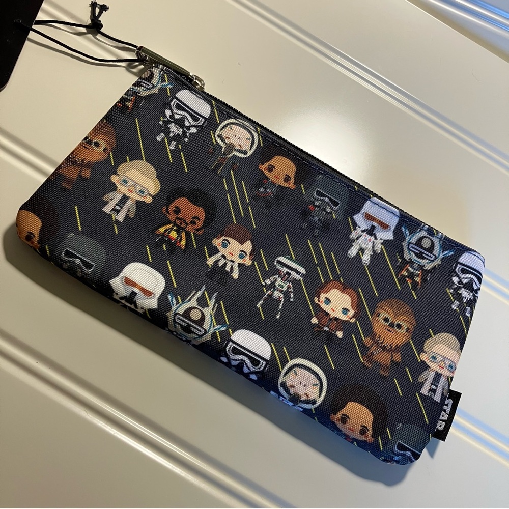 Loungefly Star Wars Chibi Zip Pouch - Cosmetic Coin Pencil bag - Picture 3 of 10